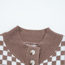  Mckinley Trim Checkerboard Knit Sweater