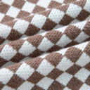  Mckinley Trim Checkerboard Knit Sweater