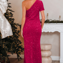  Meadow High Bodycon Sequin Gown