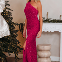  Meadow High Bodycon Sequin Gown