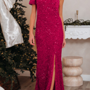  Meadow High Bodycon Sequin Gown