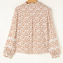  Melanie Lace Floral Puff Sleeve Top