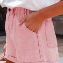  Melany Vintage Washed Frilled High Waist Denim Shorts