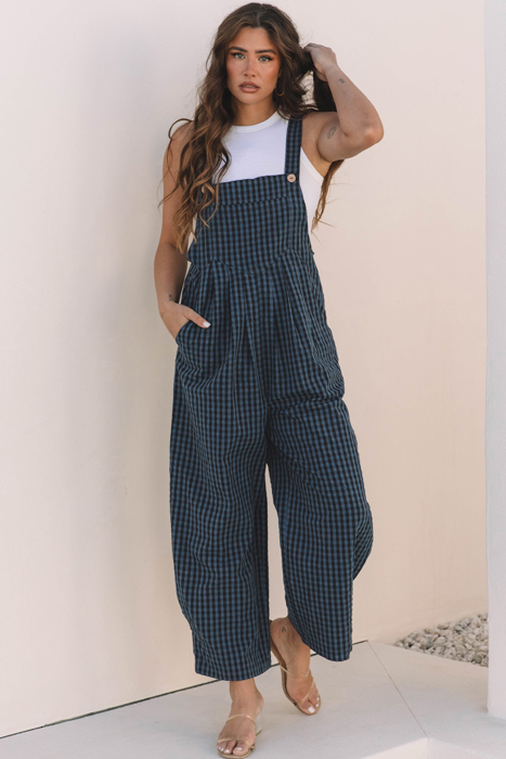 Melissa Print High Waist Overall