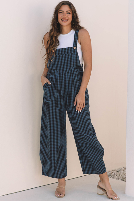 Melissa Print High Waist Overall