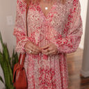  Melody Floral Tassel Tie Long Sleeve Mini Dress
