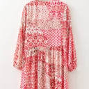  Melody Floral Tassel Tie Long Sleeve Mini Dress