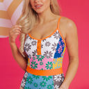  Meredith Floral Spaghetti Straps Swimsuit