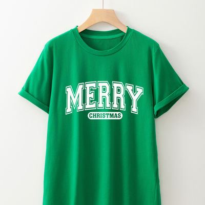 Merry Graphic Loose T Shirt