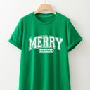  Merry Graphic Loose T Shirt