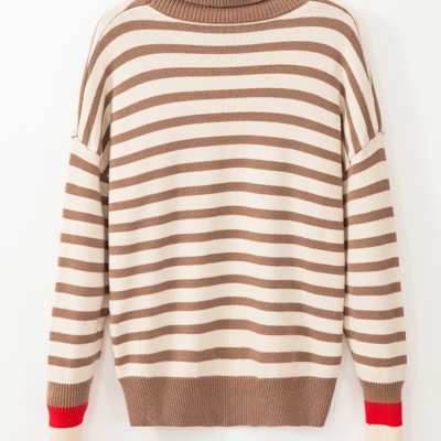 Mia Bishop Sleeve Turtleneck Sweater