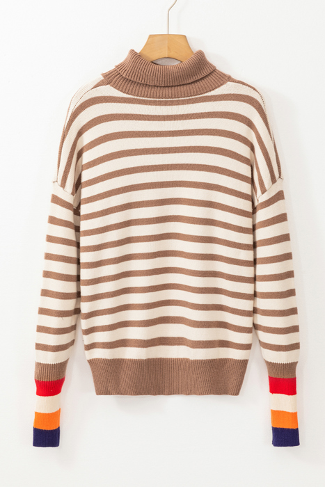 Mia Bishop Sleeve Turtleneck Sweater