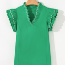  Mia Layered Short Sleeve Blouse