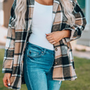 Mia Plaid Print Shirt