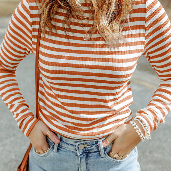 Mia Striped Long Sleeve Top