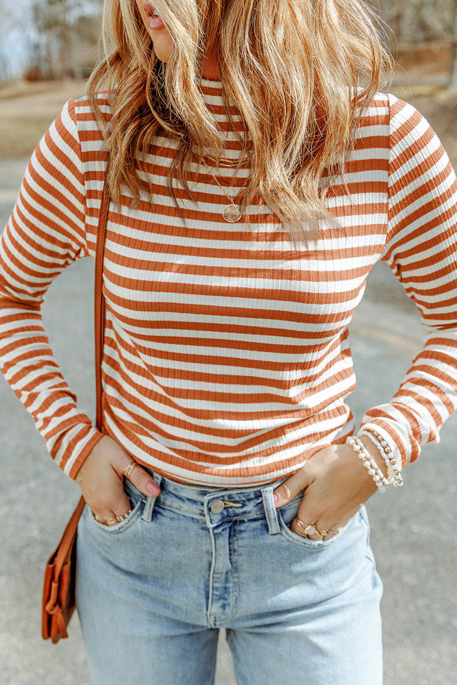 Mia Striped Long Sleeve Top