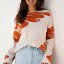 Beige XL Mia Wide Sleeve Baggy Sweater