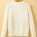  Michaela Colorful Pattern Front Sweater