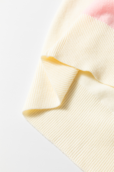 Michaela Colorful Pattern Front Sweater