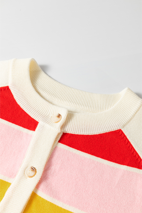 Michaela Colorful Pattern Front Sweater