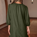  Michelle Pleated Corduroy Mini Dress