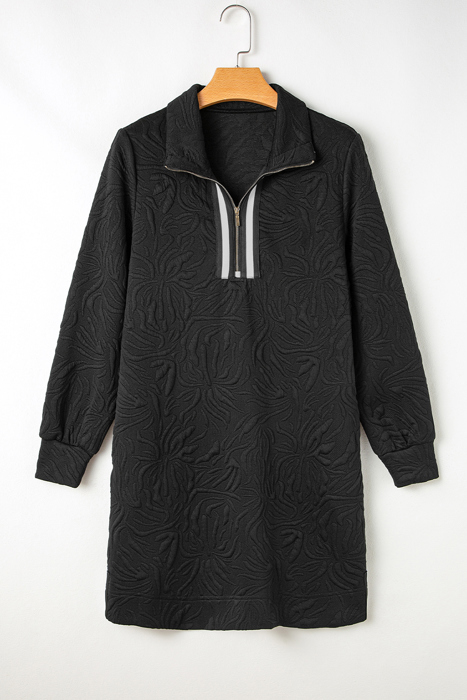 Mikaela Zipper Shift Mini Dress