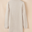  Mila Beaded High Bodycon Sweater