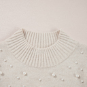  Mila Beaded High Bodycon Sweater