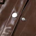  Mila Drawstring Hem Leather Jacket