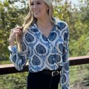  Mila Pattern Button Top