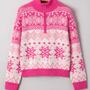  Mila Quarter Zip Collard Sweater