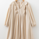  Mila Scallop Detail Mini PLUS Dress