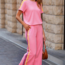 Bonbon Large Milan Contrast Crewneck T Shirt