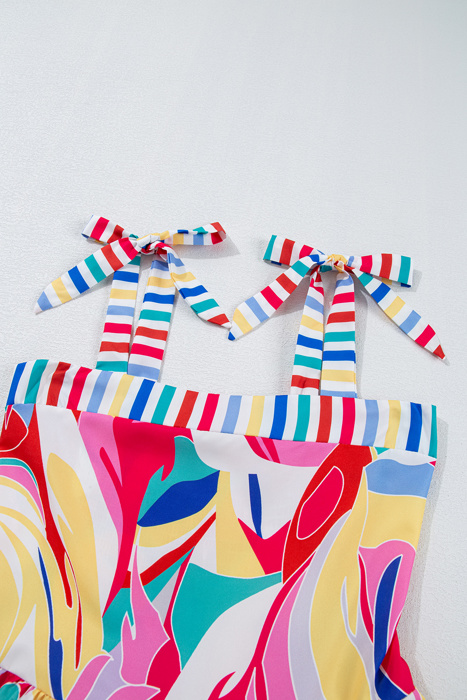 Milan Striped Trim Maxi Sundress