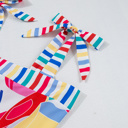  Milan Striped Trim Maxi Sundress