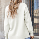  Milatrix Shoulder Pullover Solid Sweater