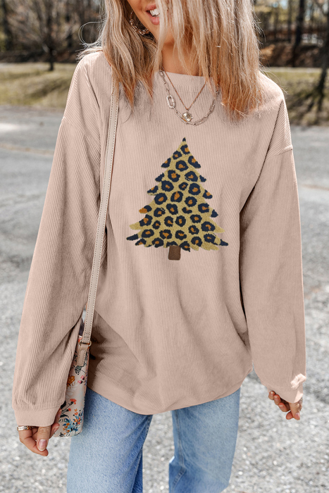 Milazia Tree Graphic Corded Sweatshirt