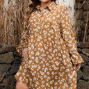  Miley Print Puff Sleeve PLUS Dress