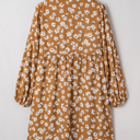  Miley Print Puff Sleeve PLUS Dress