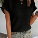  Miley Ruffled Short Sleeve Blouse