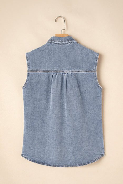 Miller Denim Flap Pocke Vest