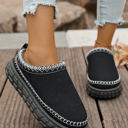 Black Size 8.5 Millie Plush Winter Clog Slippers