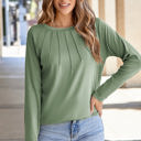  Millie Seam Detail Raglan Long Sleeve Top