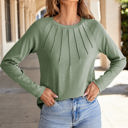  Millie Seam Detail Raglan Long Sleeve Top