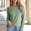  Millie Seam Detail Raglan Long Sleeve Top