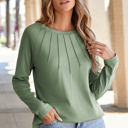  Millie Seam Detail Raglan Long Sleeve Top