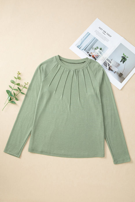 Millie Seam Detail Raglan Long Sleeve Top