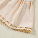  Millie Trim Boho Ruffled PLUS Shorts