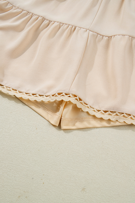 Millie Trim Boho Ruffled PLUS Shorts