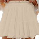  Millie Trim Boho Ruffled PLUS Shorts